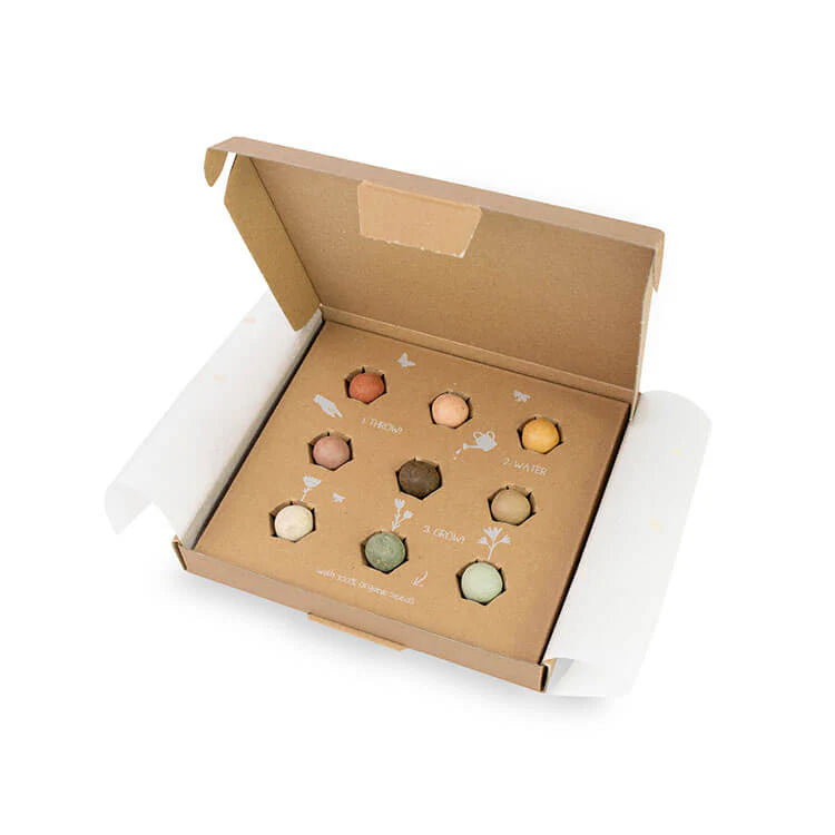 Geschenkbox groß mit Samenkugeln - Für die beste Mama