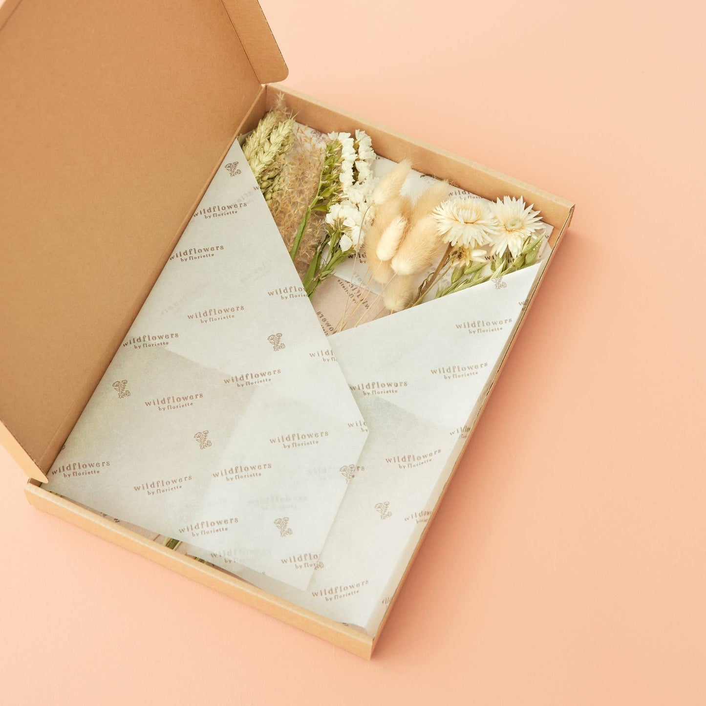 Trockenblumen Geschenkbox Anna - Natur