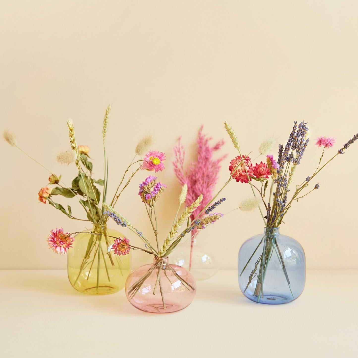 Trockenblumen Geschenkbox Emma - rosa