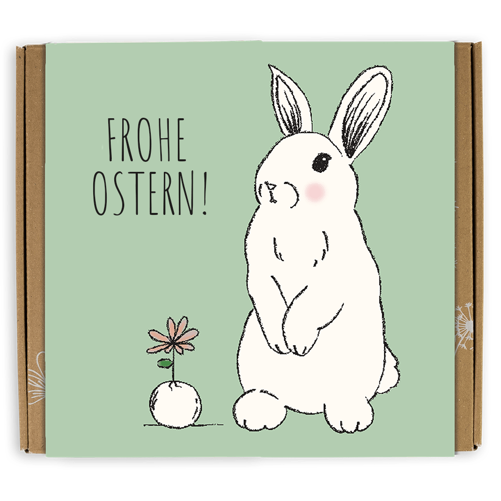 Geschenkbox groß mit Samenkugeln - Frohe Ostern