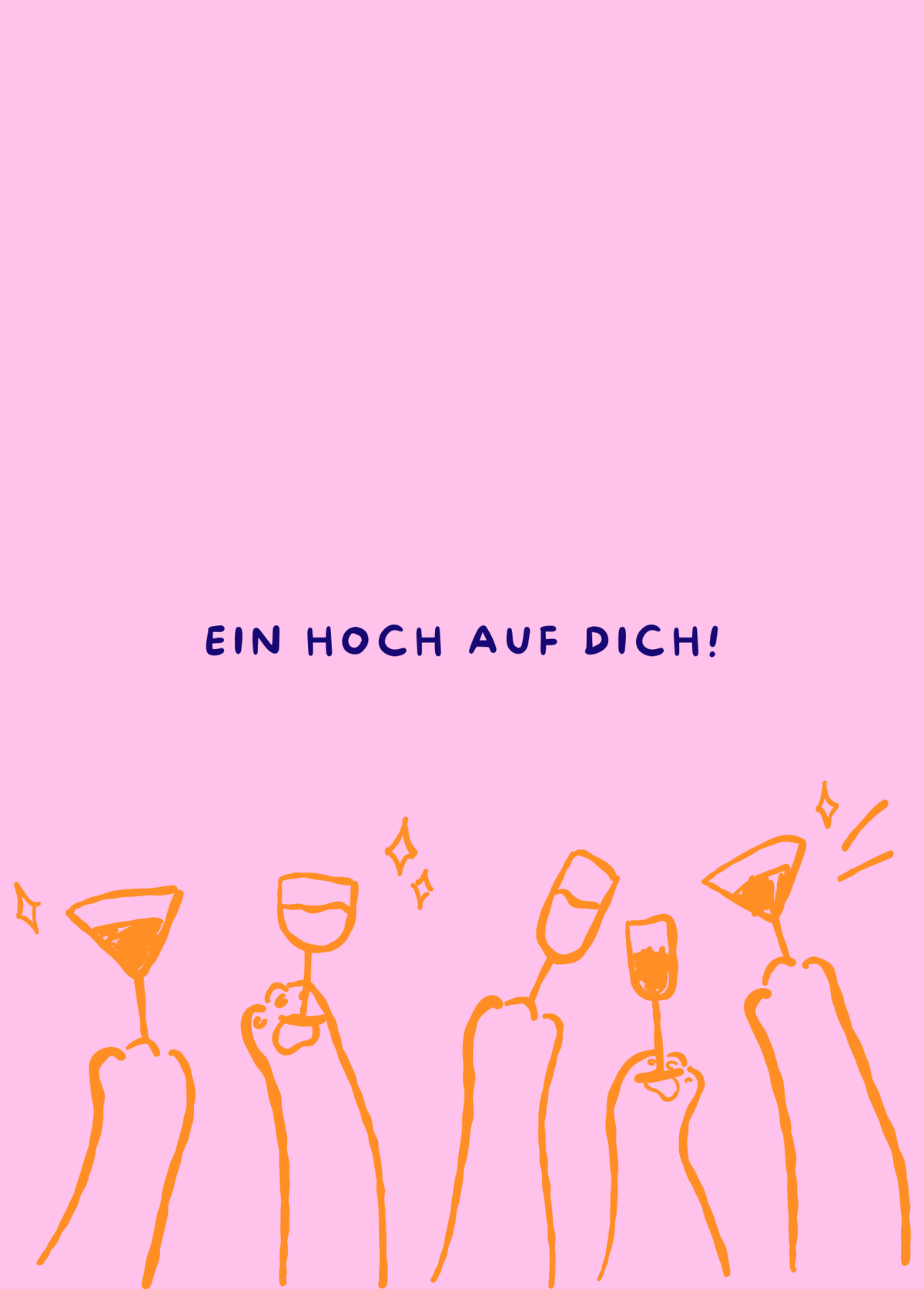 Ein Hoch auf dich Postkarte