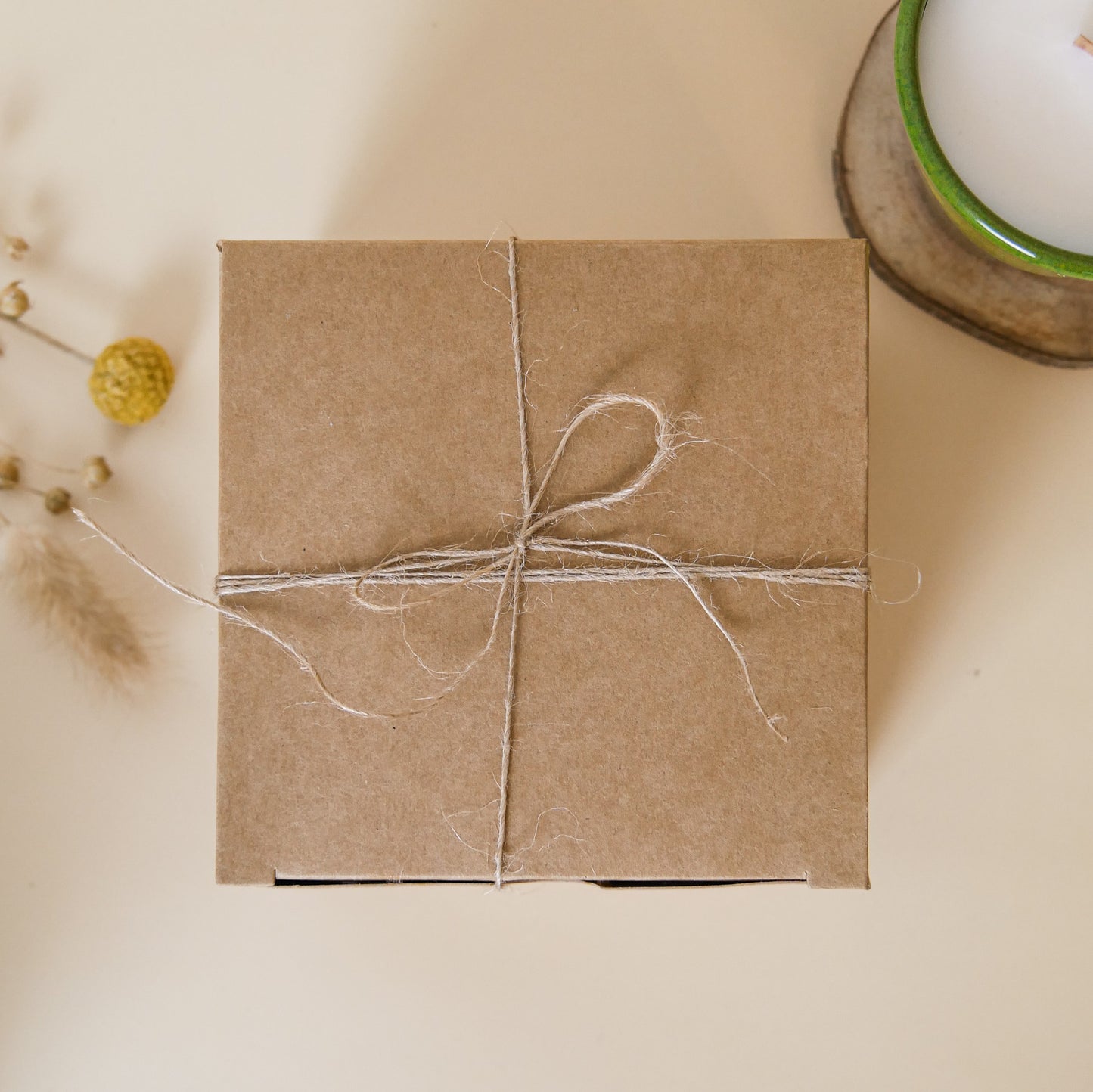 Kerze im Keramikbecher + Geschenkbox - Apfelstrudel (früher Apfelkuchen)