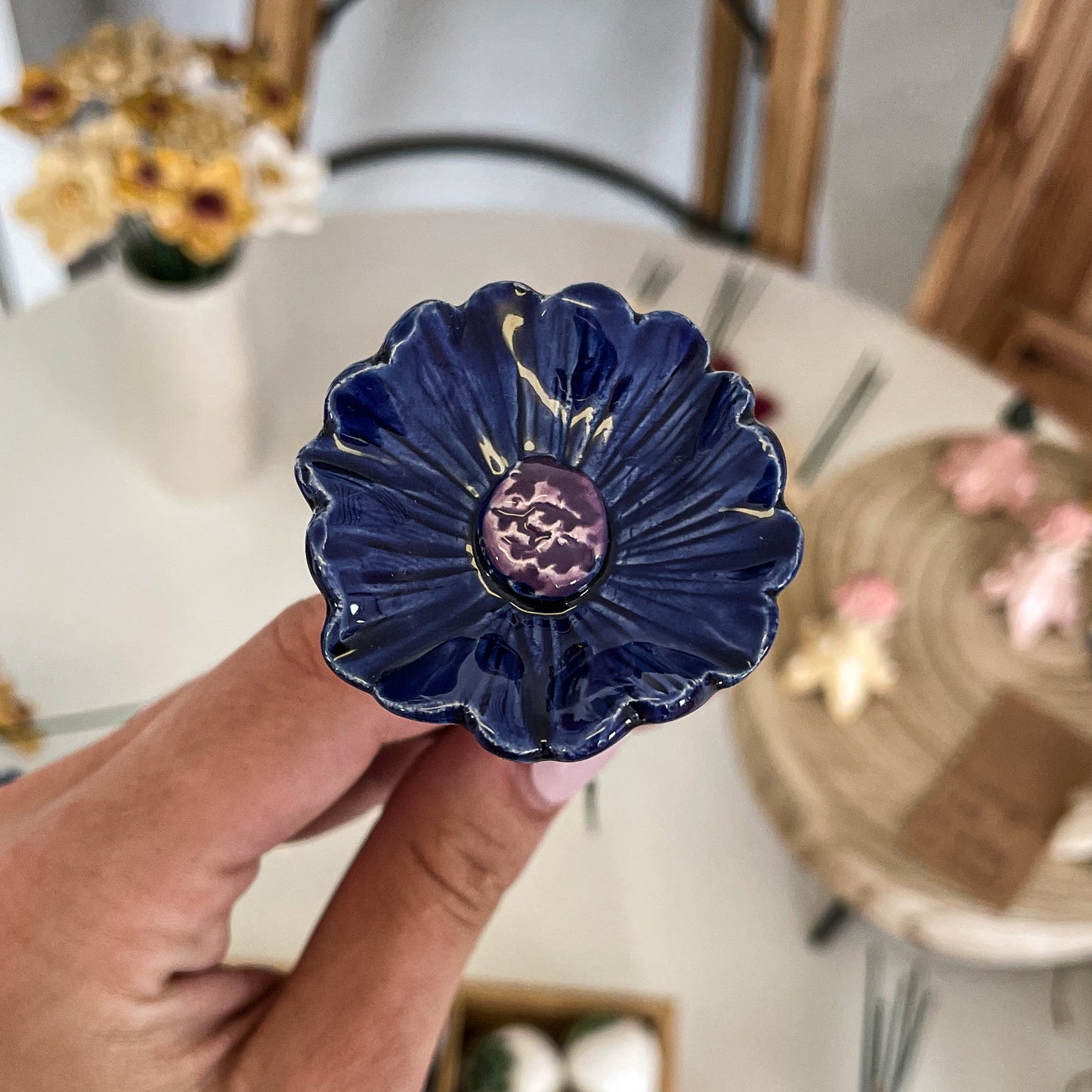 Kornblume – Keramikblume