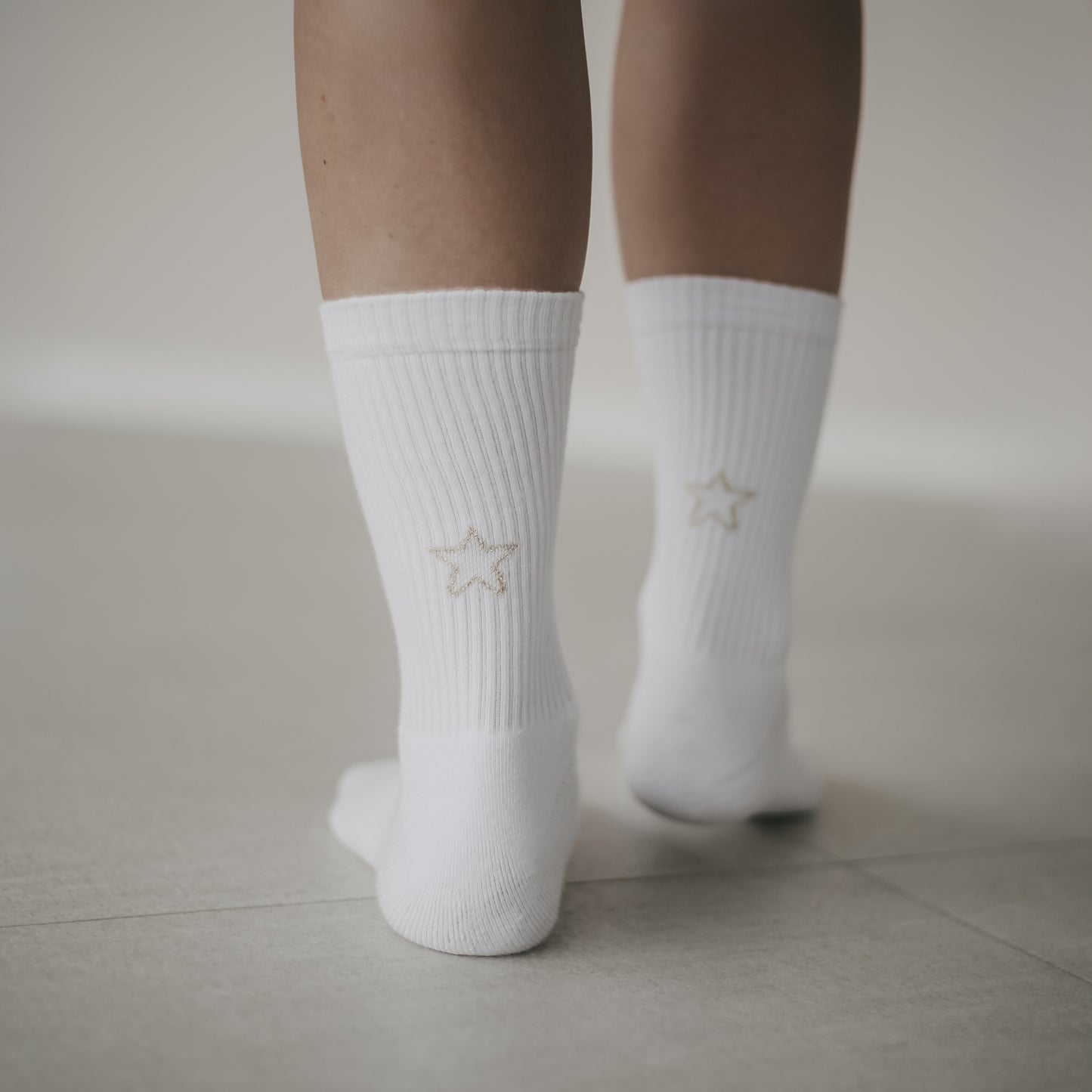 Socken weiß Stern