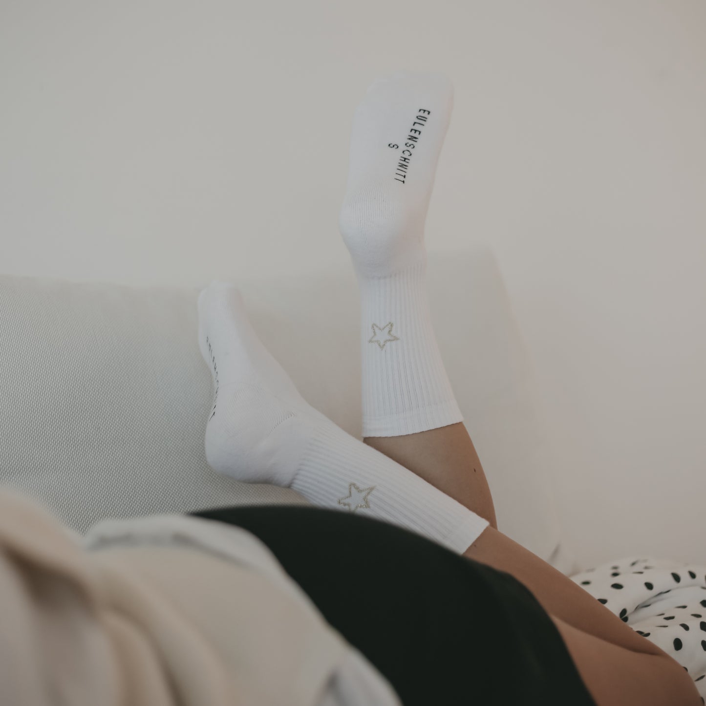 Socken weiß Stern