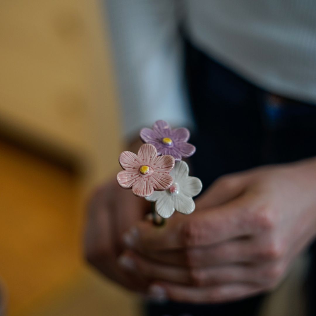Veilchen – Keramikblume