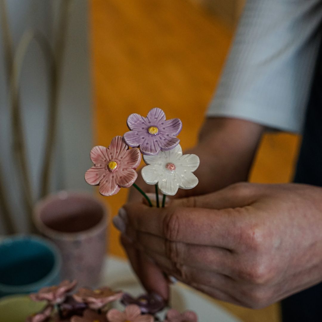 Veilchen – Keramikblume