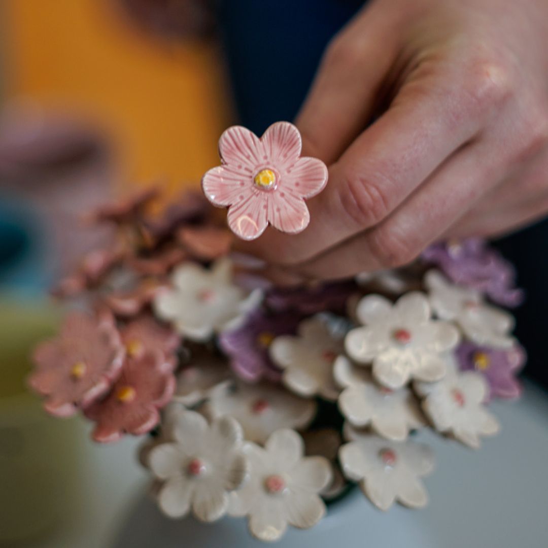 Veilchen – Keramikblume