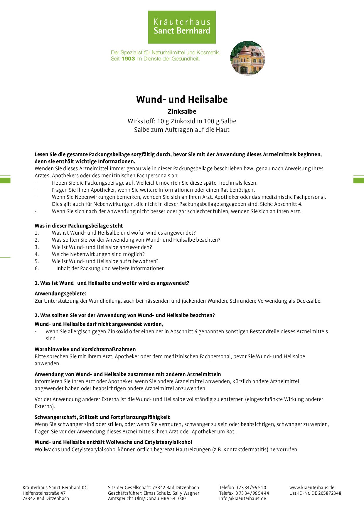 Zinksalbe