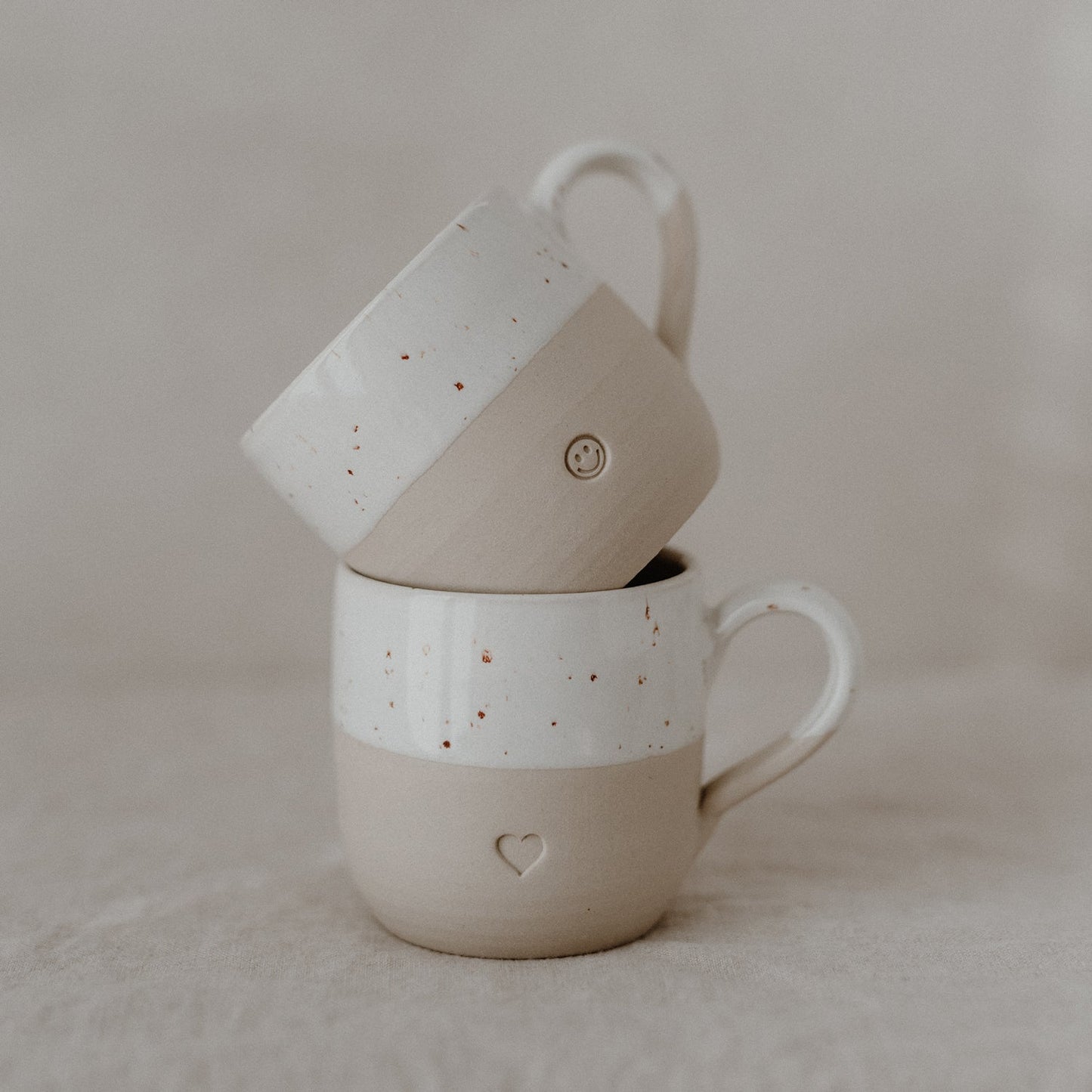 Smiley Cappuccino-Tasse klein