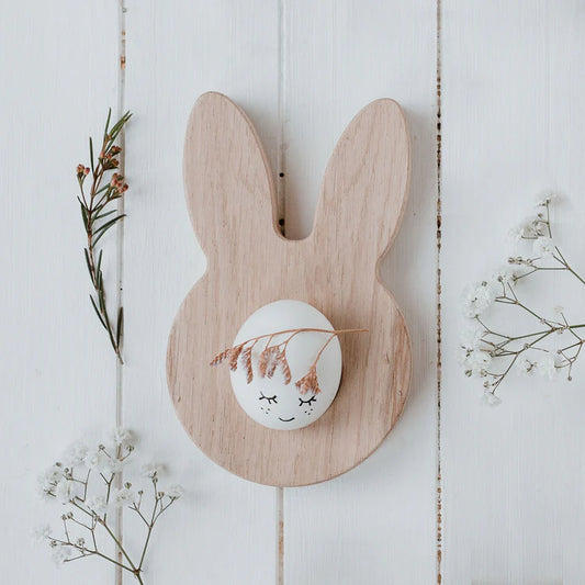 Eierbecher Hase aus Massivholz