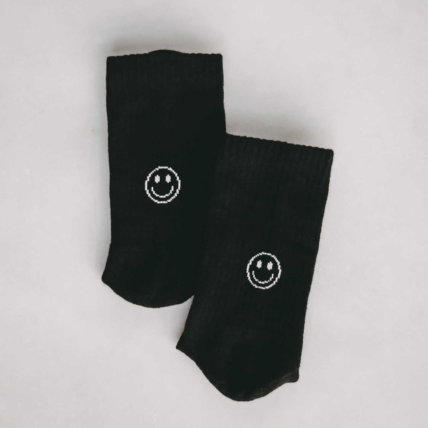 Socken schwarz Smiley