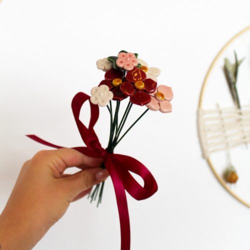 blumen aus keramik