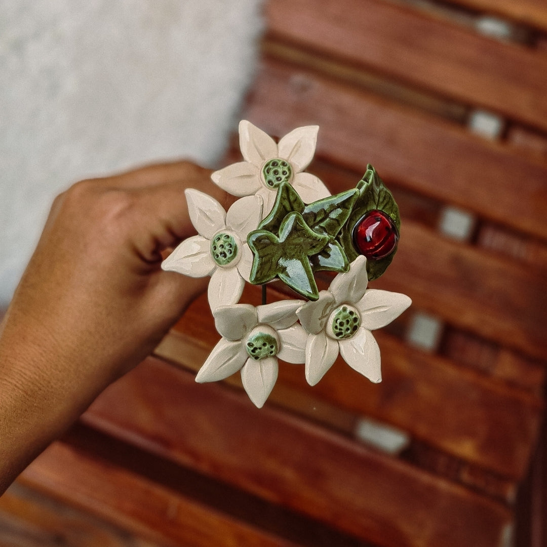 Edelweiß – Keramikblume