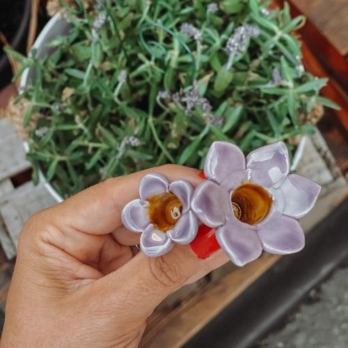 lila Glockenblume