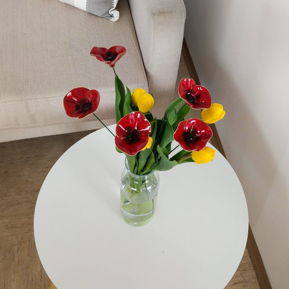 Mohnblume groß – Keramikblume